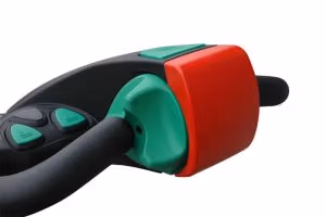 Xerowaste.ca | V-Move 1200 stand-up industrial electric tow tractor handle | Stock chaser | vehicle tug