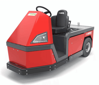 Xerowaste | V-move 3100 heavy duty tow tractor, personnel carrier, or tugger