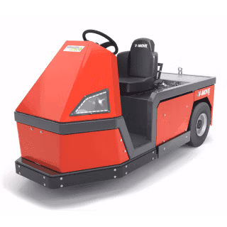 V move 3100 picture 800 21 Xerowaste | V-move 3100 heavy duty tow tractor or personnel carrier stock product image from the front view.