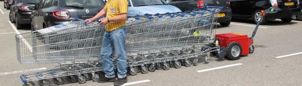 Xerowaste | V-move shopping cart pusher or shopping cart retriever