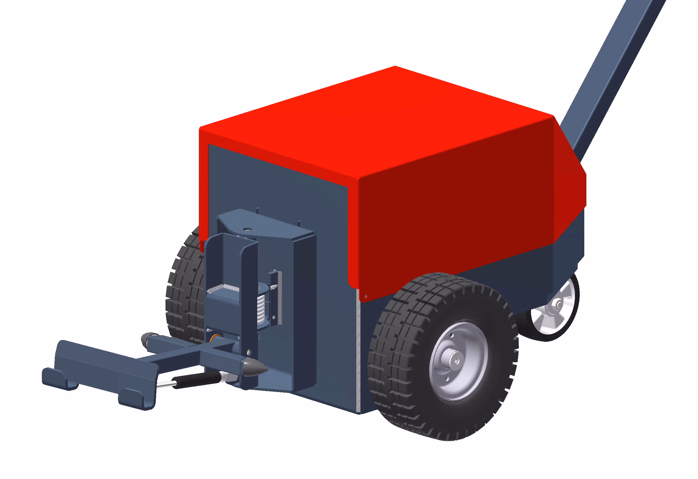 V-move M electric tug | Moves up to 3,307 lb 3 Xerowaste | V-move M with spring grabber attachement
